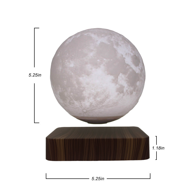 Magnetic Floating Moon Lamp - Levitating 3D Whimsical Night Light with 3 Color Modes