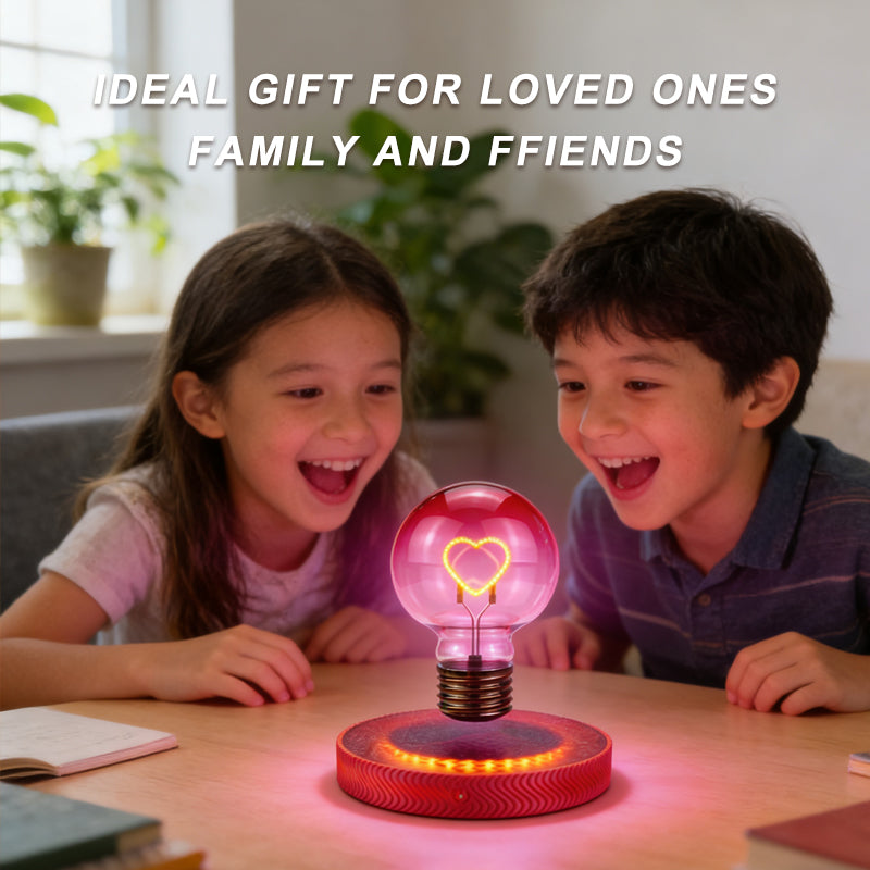 Levitating Light Heart Bulb - Magnetic Levitation Love Led Light Bulb