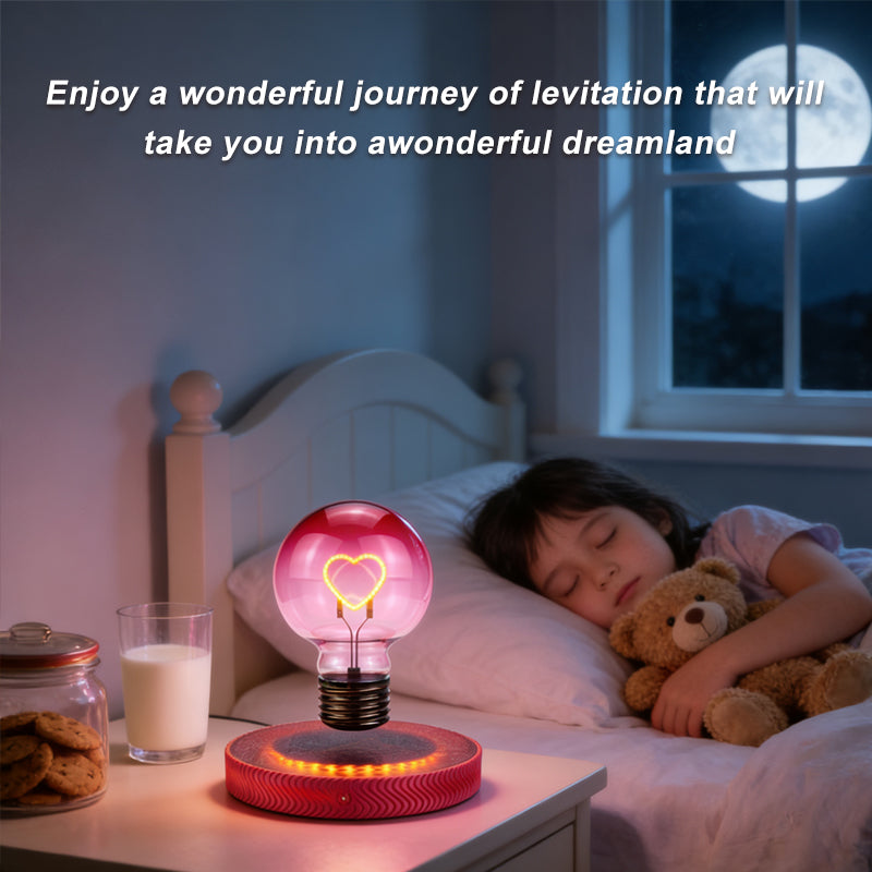 Levitating Light Heart Bulb - Magnetic Levitation Love Led Light Bulb