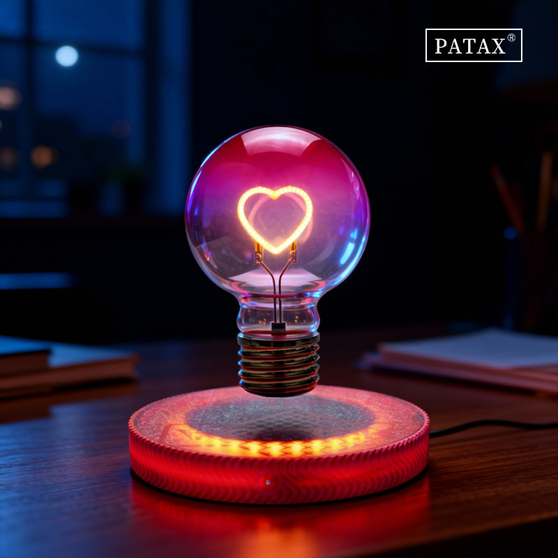 Levitating Light Heart Bulb - Magnetic Levitation Love Led Light Bulb